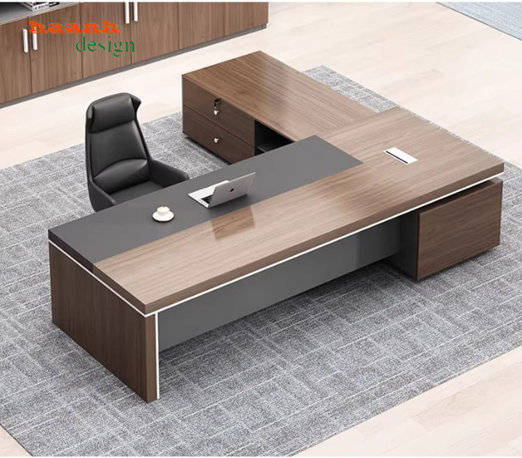 bàn làm việc giám đốc hiện đại cho phòng lãnh đạo