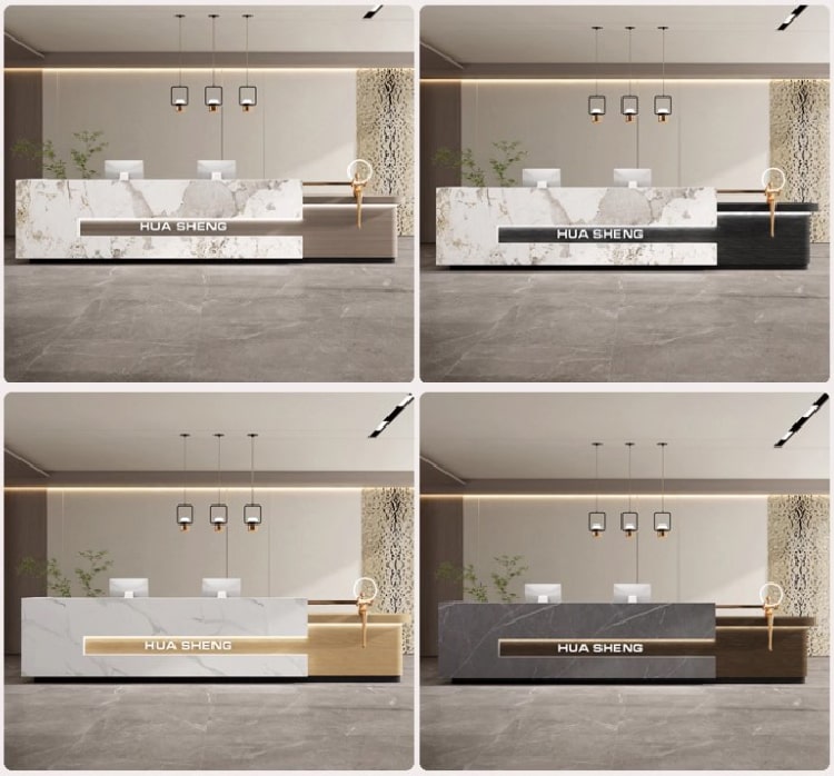 quầy lễ tân khách sạn 5 sao đẹp và tiện ích hiện đại