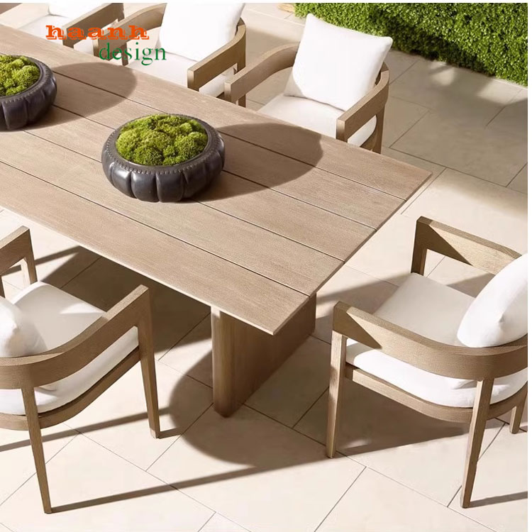 Sofa Gỗ Teak Sân Vườn - Sang Trọng,Thân Thiện Với Môi Trường-SNT010