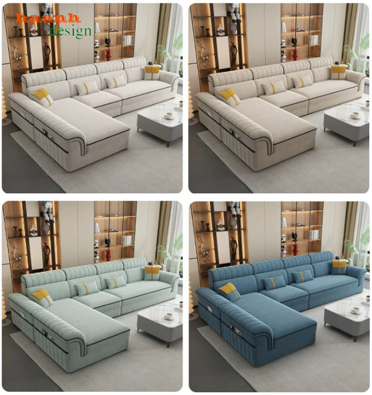 sofa phòng khách sang trọng hiện đại