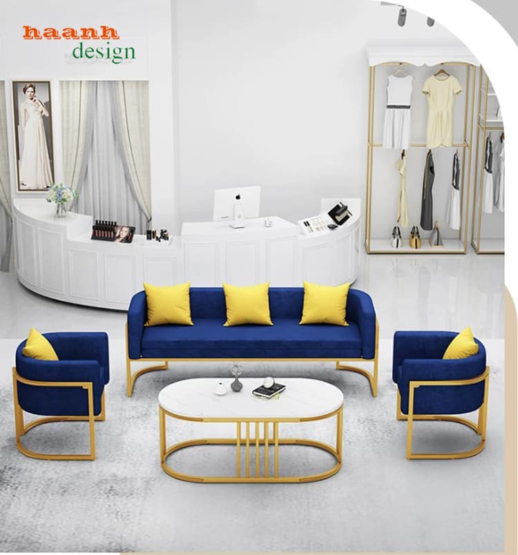 Bố trí bộ sofa SFS 013 trong phòng khách Bố trí sofa SFS 013 gồm ghế dài và ghế đơn