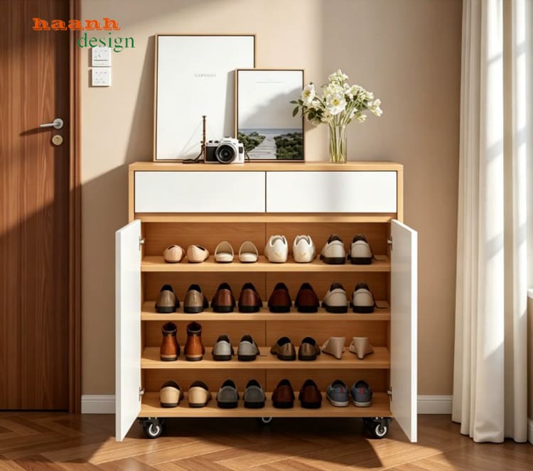 Tủ giày gỗ công nghiệp