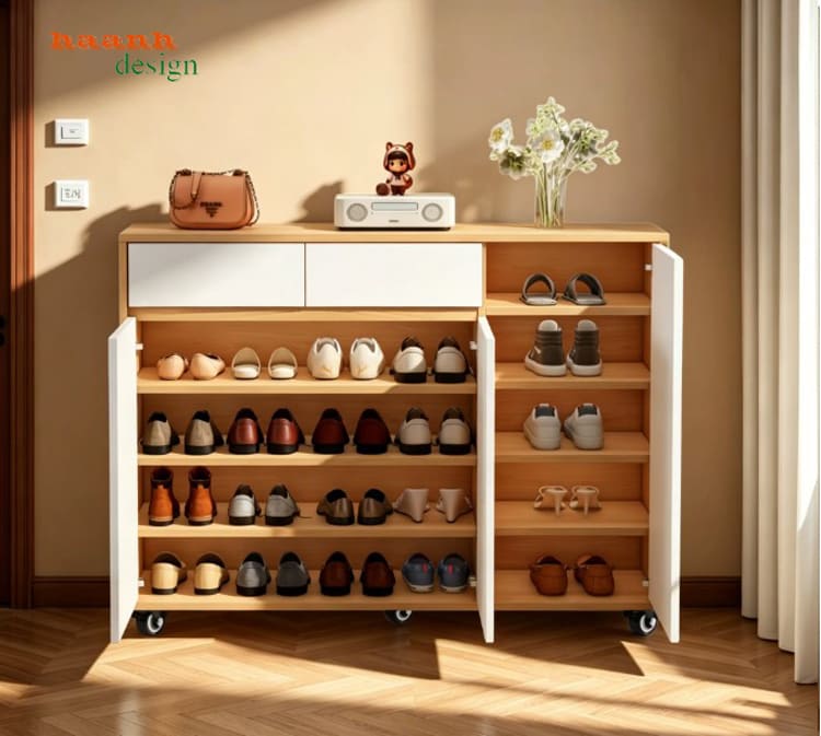 Tủ giày gỗ công nghiệp