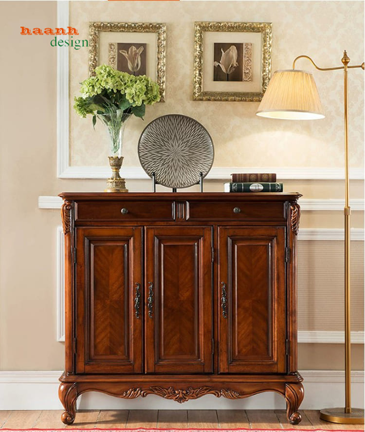 Tủ giày dép tân cổ điển nhiều kiểu dáng - TGT 006