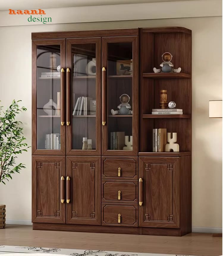 tủ đựng tài liệu gỗ trong phòng giám đốc