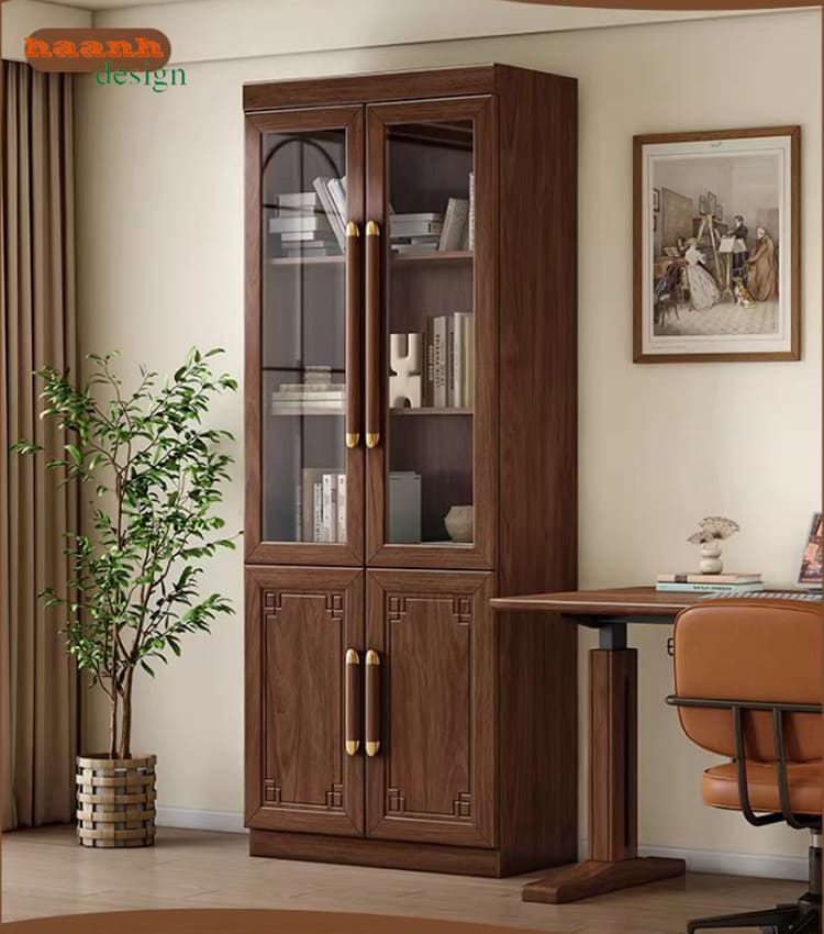 Tủ hồ sơ gỗ tự nhi&ecirc;n cao cấp cho văn ph&ograve;ng