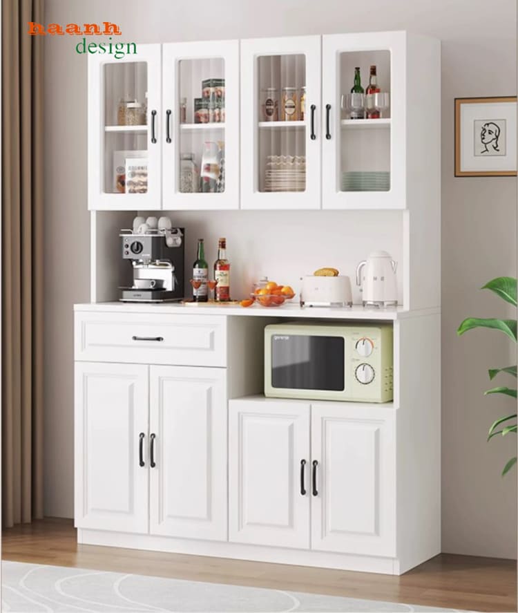 G&oacute;c nghi&ecirc;ng tủ TDN 006 c&oacute; hộc đặt l&ograve; vi s&oacute;ng
