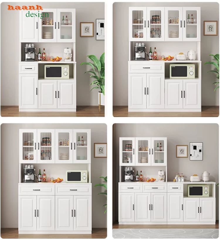 C&aacute;c bố cục c&aacute;nh v&agrave; hộc thiết bị của tủ TDN 006