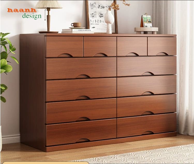 Tủ ngăn kéo gỗ đựng quần áo cao cấp