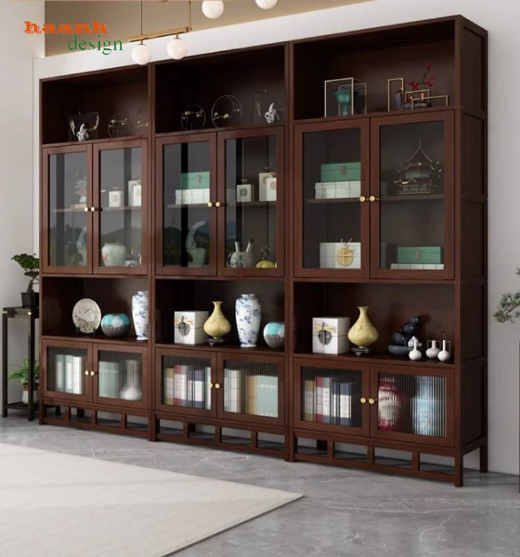Tổ hợp nhiều cánh kính TPK 018 Phương án ba mô-đun cánh kính TPK 018 màu nâu