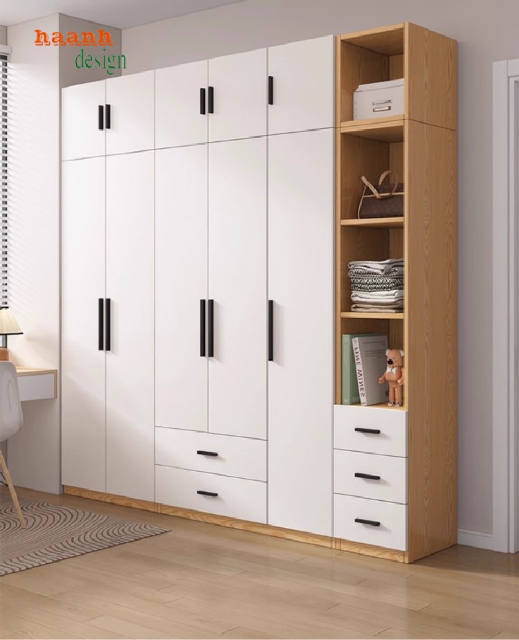 Tủ quần áo gỗ ép cao cấp – Sự lựa chọn hoàn hảo cho gia đình-TAH 015