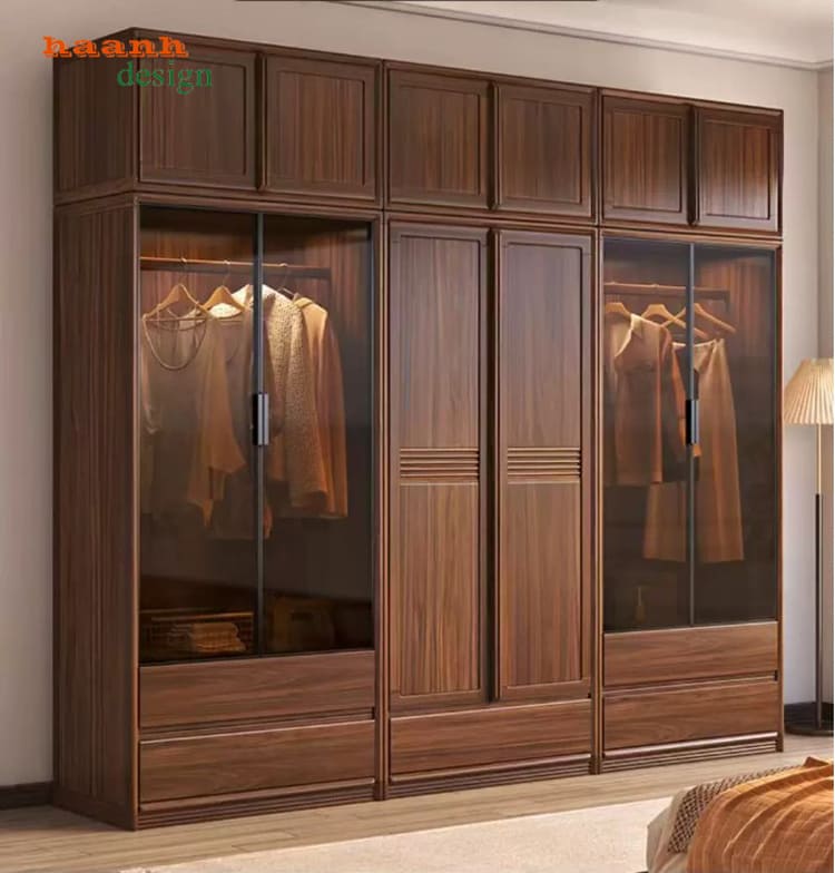 Tủ quần áo gỗ tự nhiên