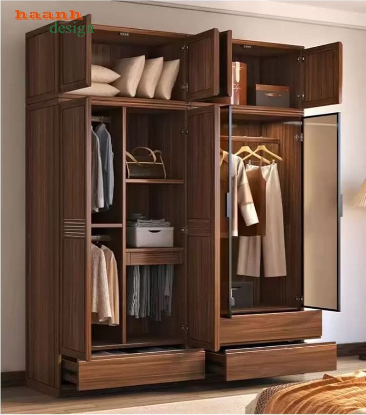 Tủ quần áo gỗ tự nhiên