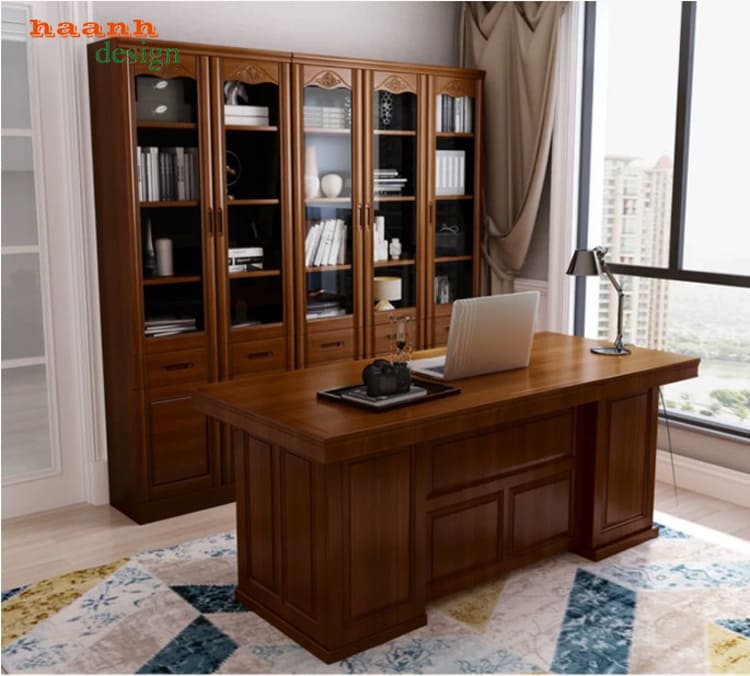 Tủ sách gỗ tự nhiên