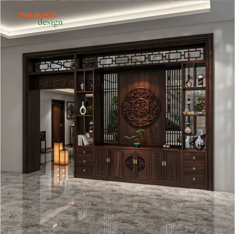 Phương án TGC 010 với mảng nan rộng TGC 010 phối hệ nan rộng và tủ dưới