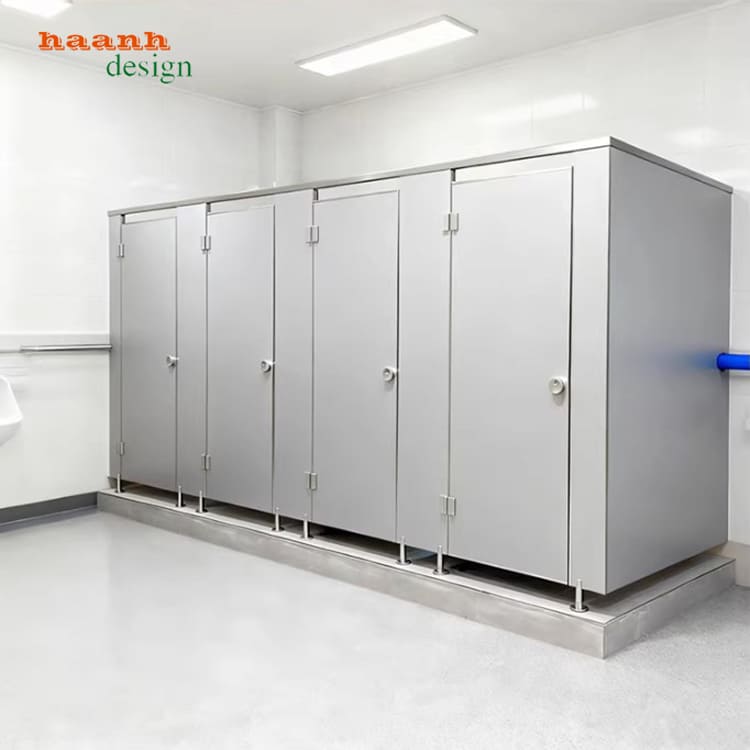 vách ngăn nhà vệ sinh công cộng