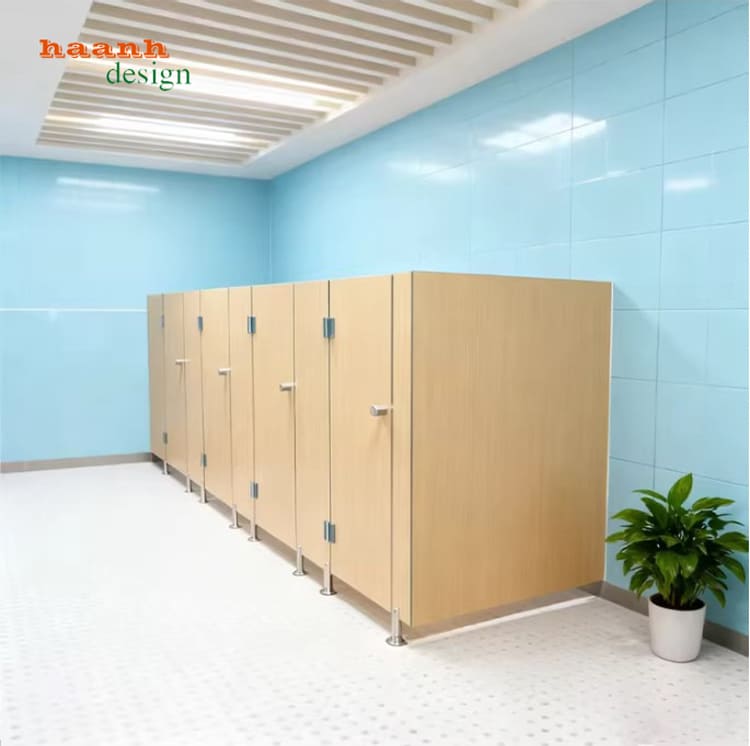 vách ngăn vệ sinh compact hiện đại