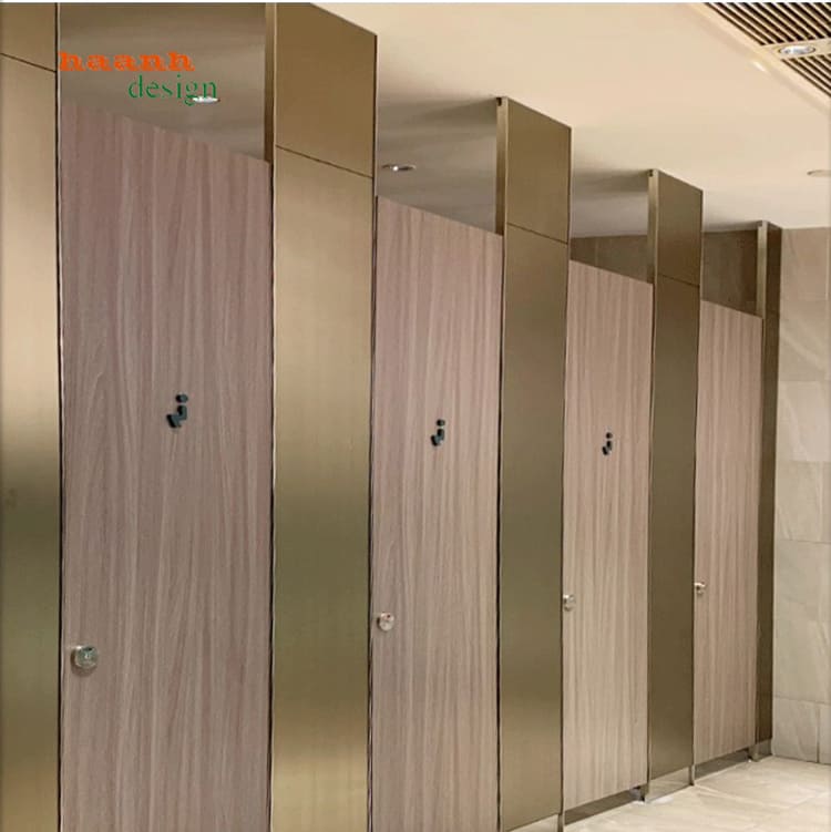 Vách ngăn nhà vệ sinh hiện đại đa dạng màu sắc - VGS 003