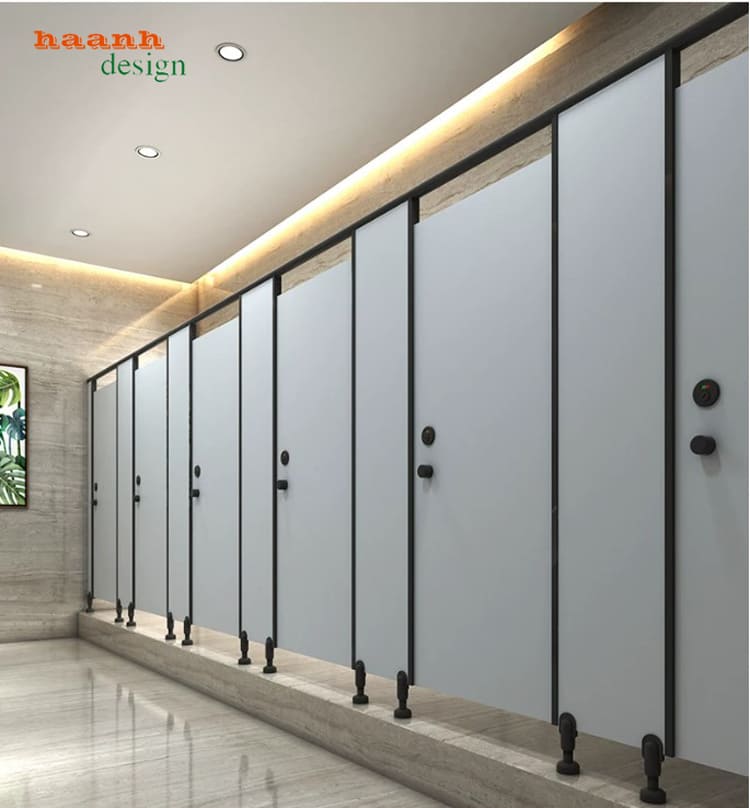 Vách ngăn VGS 004 tông xám sáng Vách ngăn nhà vệ sinh VGS 004 tông xám sáng